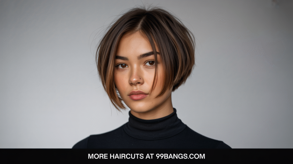asymmetrical bob hairstyle