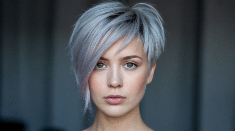 photos of Elegant Short Silver Hair Ideas