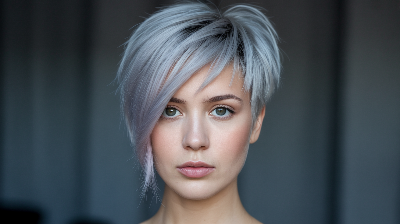 photos of Elegant Short Silver Hair Ideas