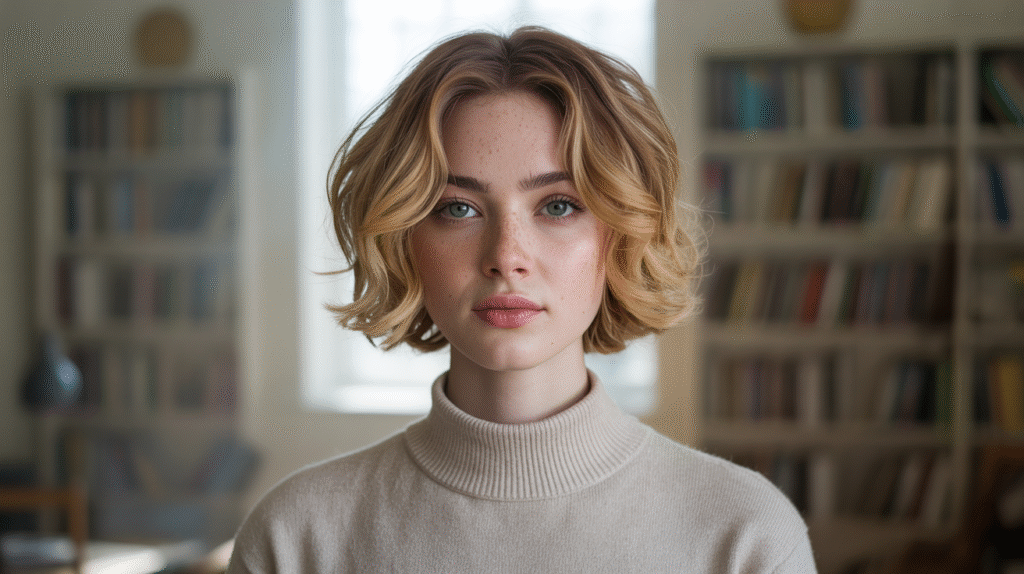 photo of Blond Wolf Cut