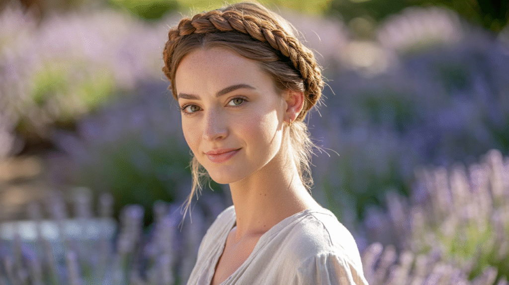 braided headband hair