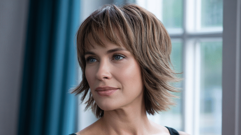 photo of Stunning Medium Shag Haircuts for Older Women hairstyle