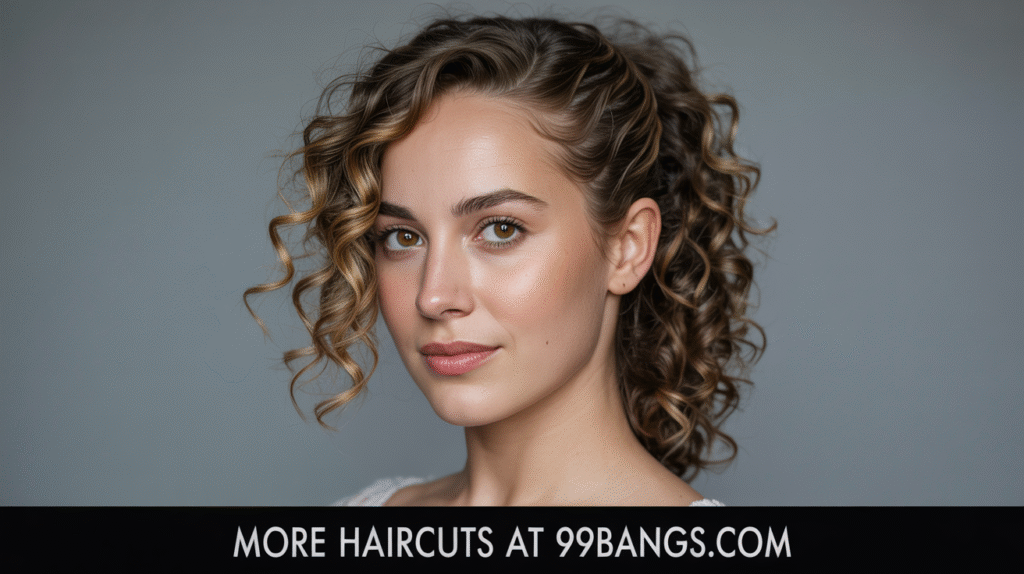 photo of Curly Ponytail with a Twist