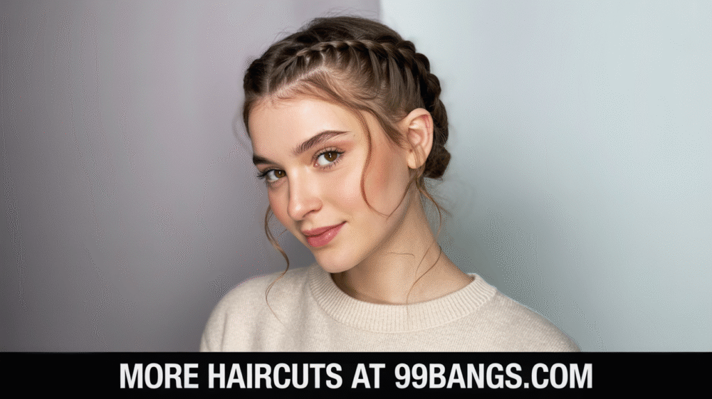 photo of Half-Up Heart Braid hair