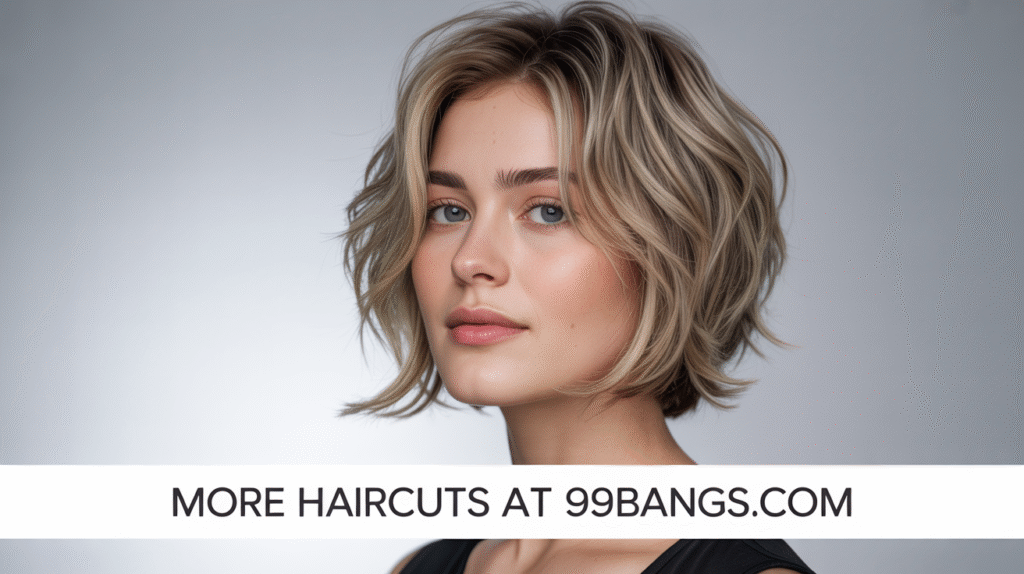 photo of Layered Wispy Bob haircut