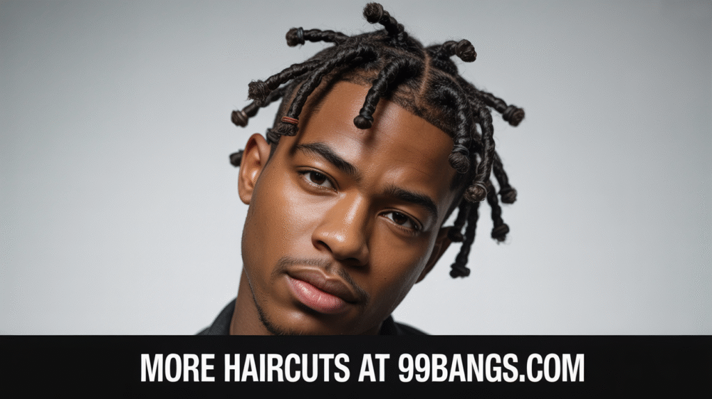 photo of Loc Knots (Bantu Knot Style) hair