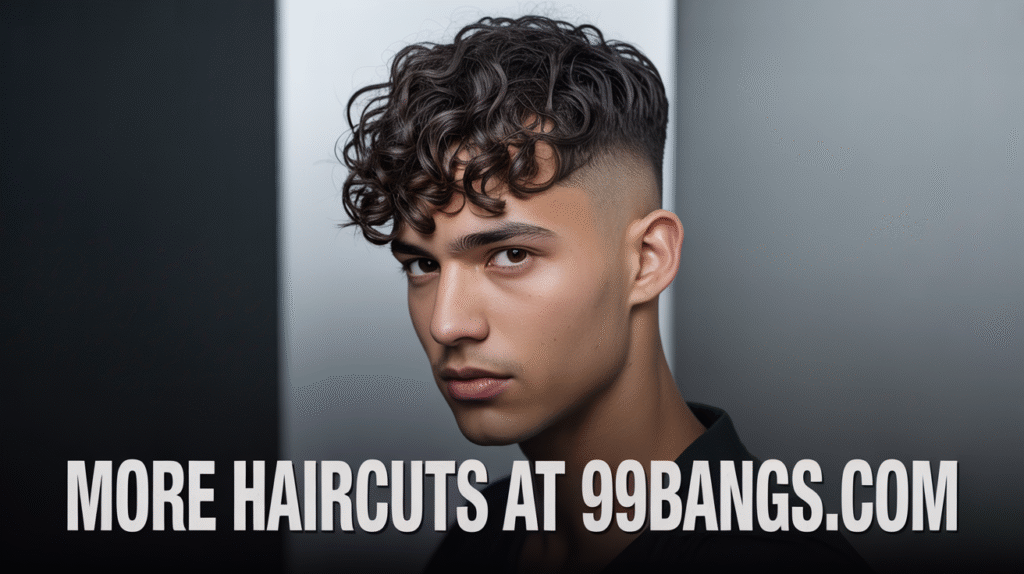 photo of Medium Curls with Undercut hairstyle