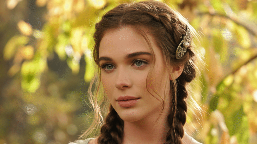 photo of Milkmaid Braids hair