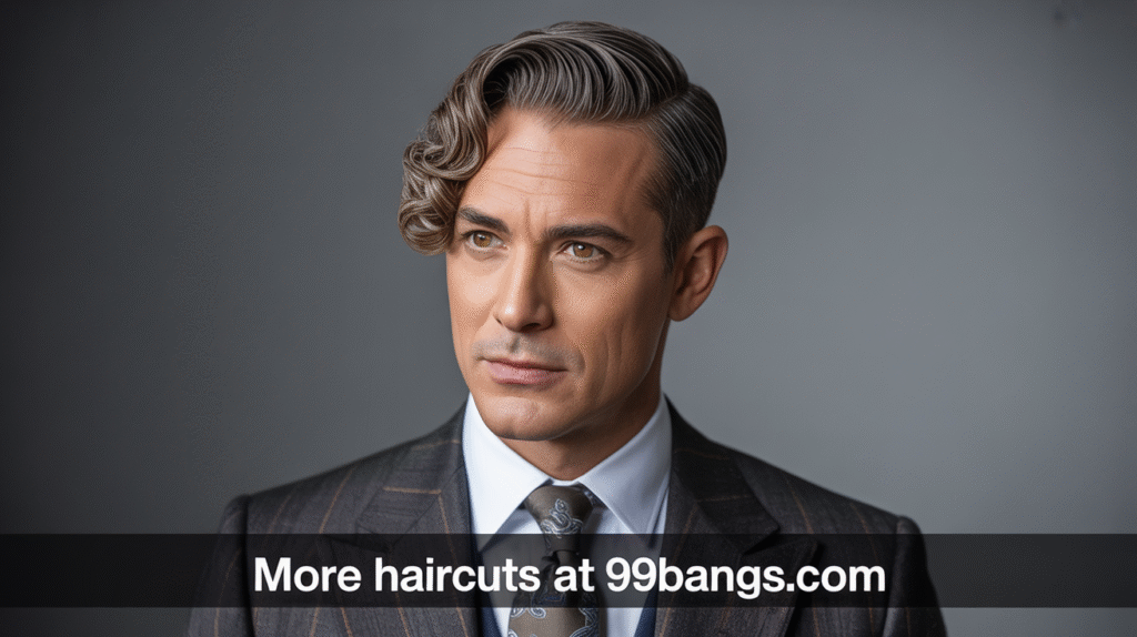 photo of Side-Parted Curls hair