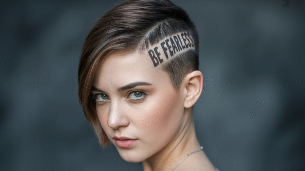 side shaved pixie cut