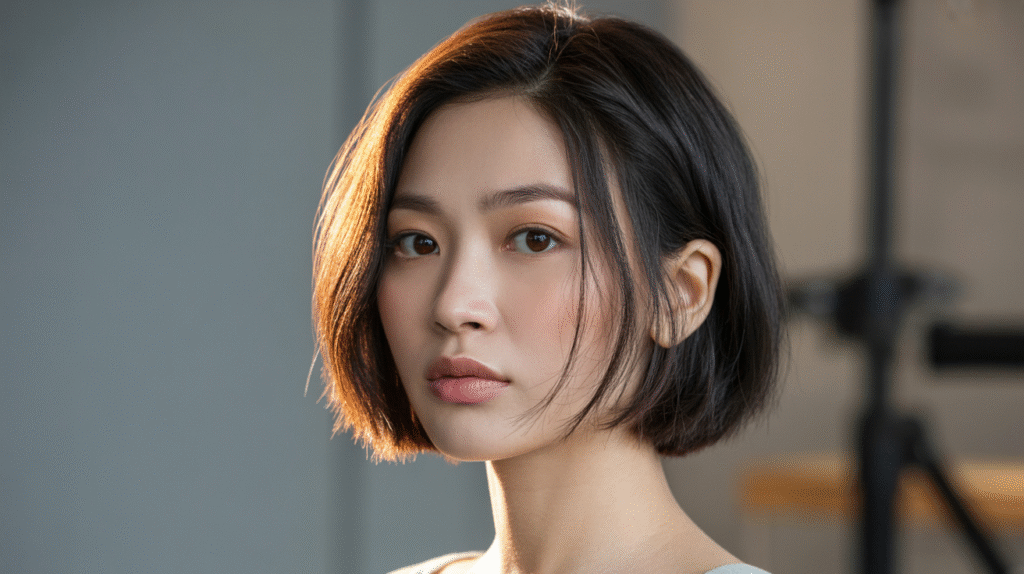 photo of The Blunt Bob with a Korean Twist cut