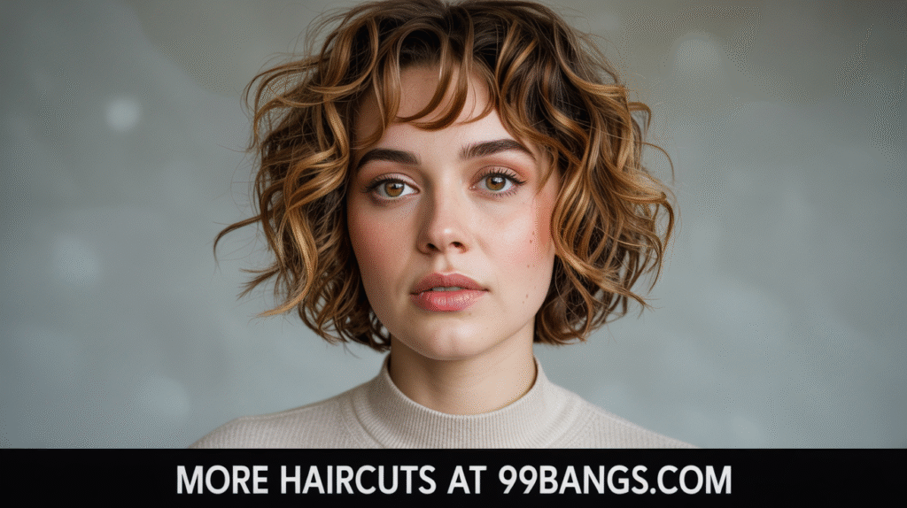 photo of The Curly Shaggy Bob haircut