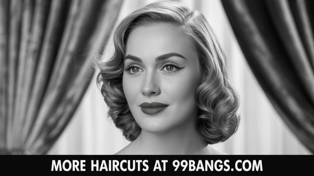photo of a Hollywood Glam Waves (1930s–1950s) hairstyle