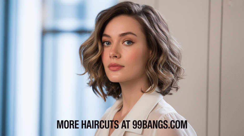 photo of Wavy Mid-Length Layers haircuts