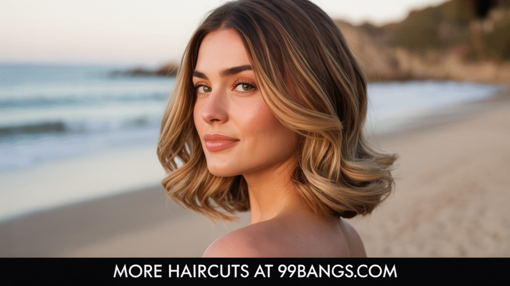 photo of a Side-Swept Soft Waves haircut