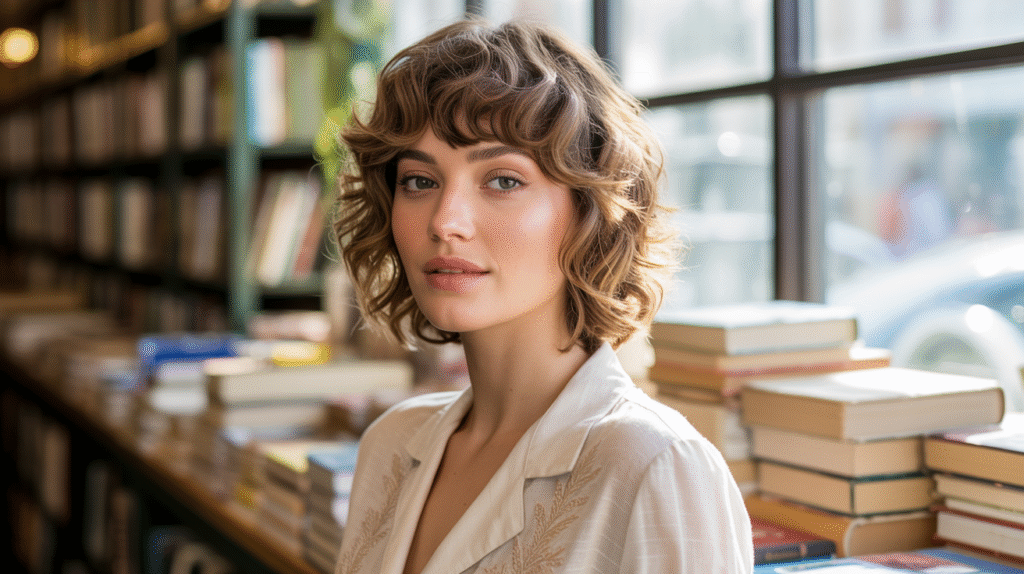 photo of a Wavy Shag with Side Bangs haircut - 99bangs.com