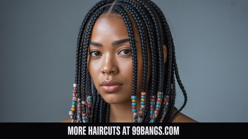 photo of Medium Box Braids With Beads