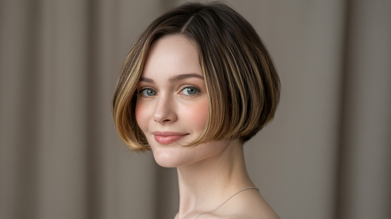 photos of round face haircuts for women