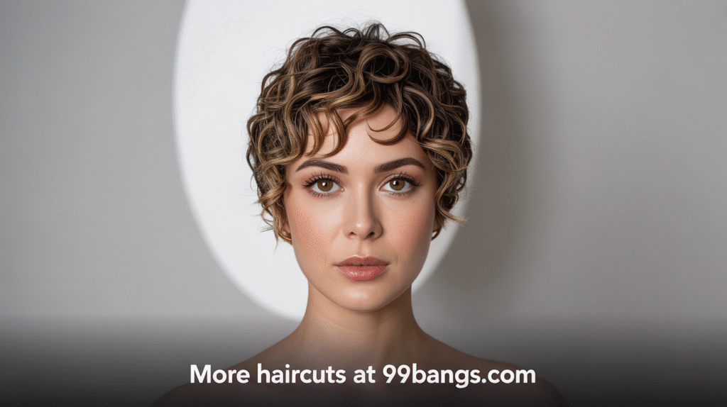 photo of a Curly or Wavy Pixie haircut