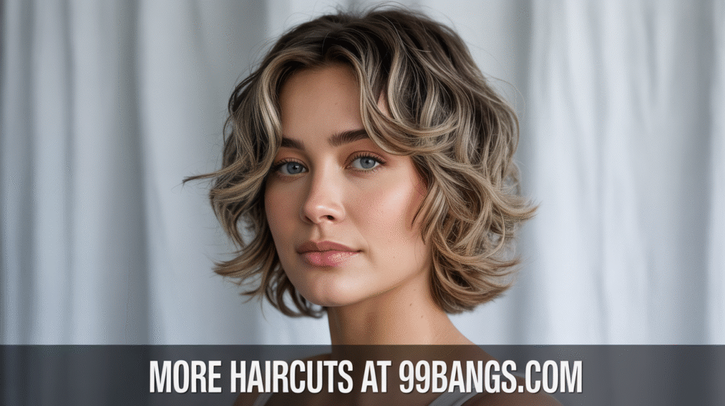 photo of a Butterfly Cut with Beachy Waves haircut
