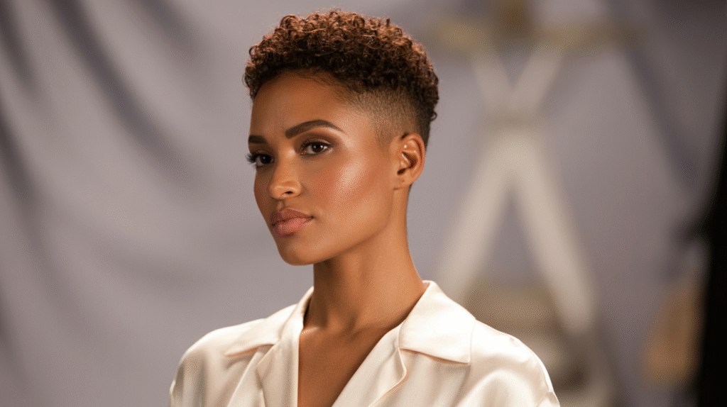 photo of a tapered crop haircut