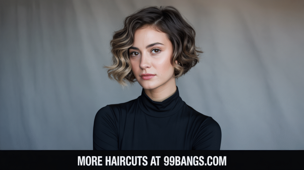 photo of wavy bixie Hairstyle